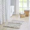 Woven Texture Stripe Bath Rug