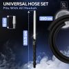 Hookah Adapter & Mouthpiece Cleanable Hookah Hose Silicone 60 inch Aluminum