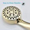 Handheld Shower Head with Hose High Pressure Shower Heads, Gold