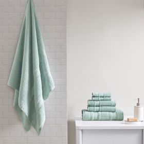 Super Soft Cotton Quick Dry Bath Towel 6 Piece Set (Color: as Pic)