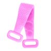 Silicone Back Scrubber Belt For Shower Exfoliating Foaming Body Wash Strap Brush Bristles Massage Dots