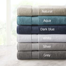 100% Cotton Bath Sheet Antimicrobial 2 Piece Set (Color: as Pic)